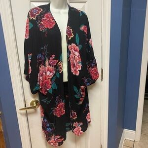 Moral Fiber | Tops | Moral Fiber Tropical Pattern Open Cardigan kimono floral L